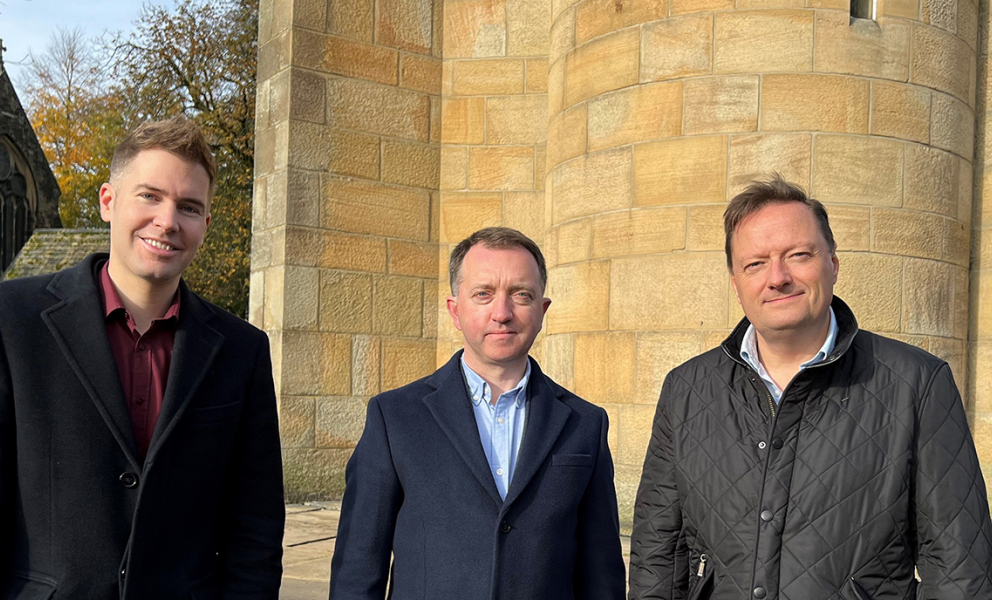 Cllr Adam Gregg, David Heathcote and Jason McCartney MP