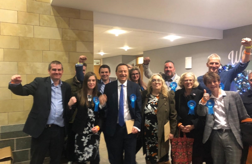 Jason, Donna and the team just after the election results were announced.